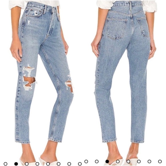 Agolde Fen High Rise Relaxed Taper Jeans in Wander - Picture 2 of 12